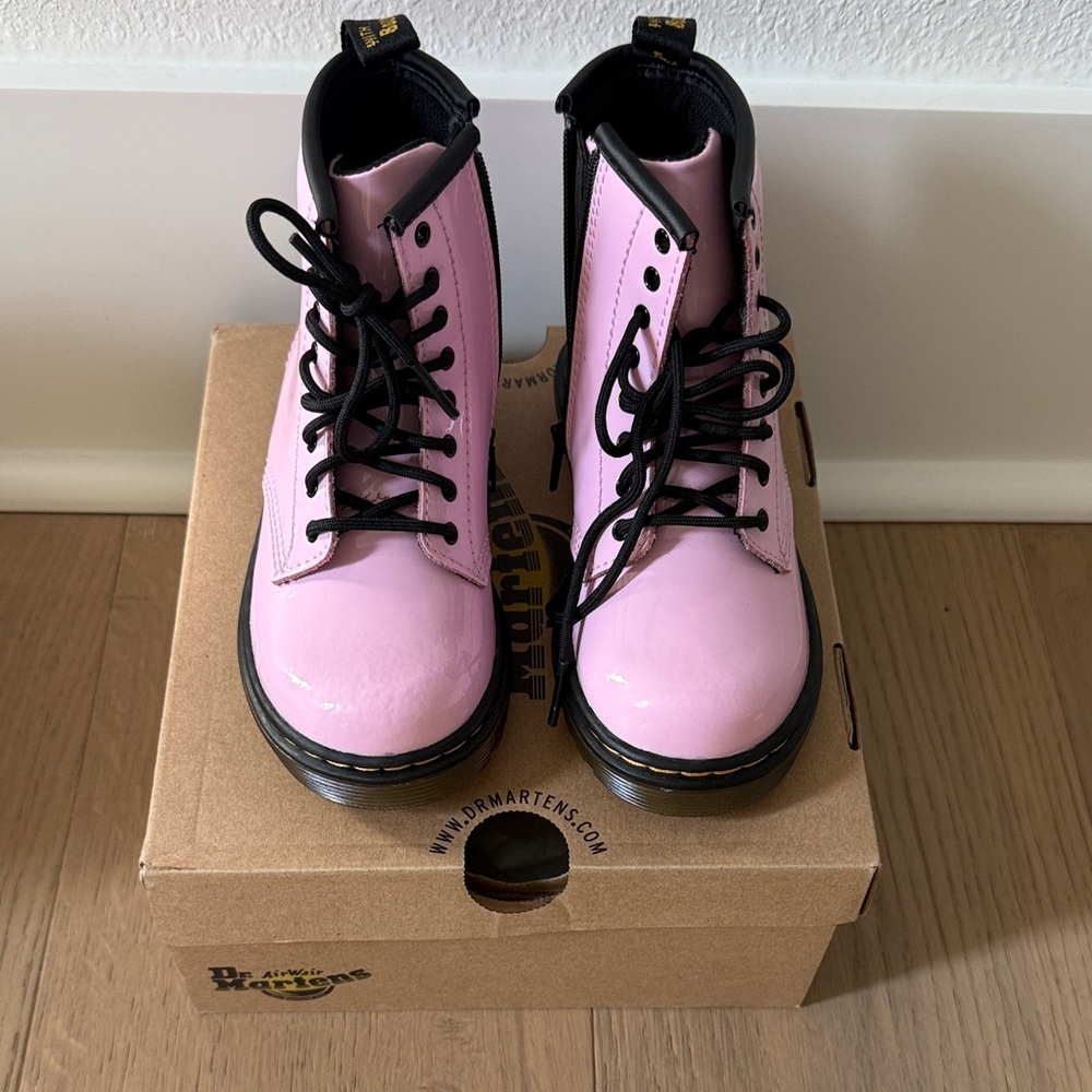 Dr. Martens KidsGlossy Pink Combat Boots